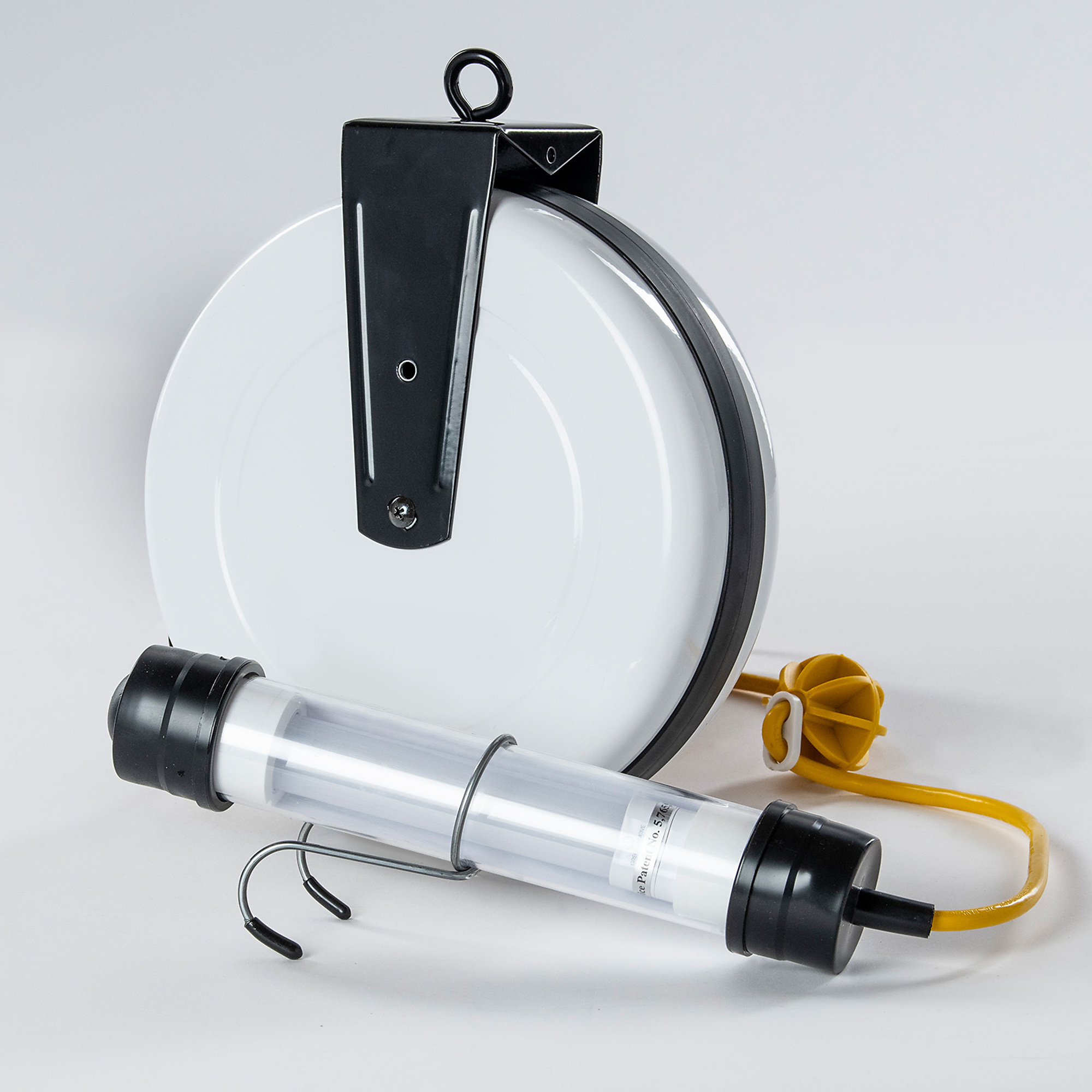 SafTLite by General Manufacturing Inc.: Stubby LED Work Light - 620 Lumens, 40ft. Reel, Polycarbonate Tube, Clear Lens, Model# 19404011